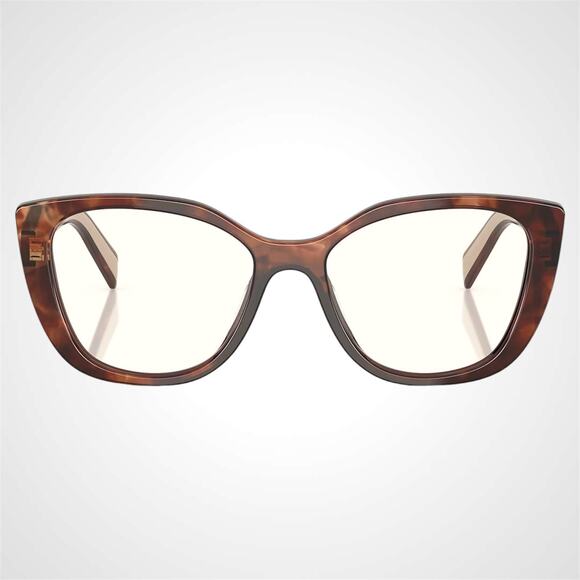 New PRADA Eyeglasses Cat Eye Brown Tortoise Gold 51-17-140 Womens - Picture 4 of 6